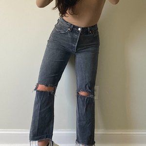 LEVI'S RIBCAGE STRAIGHT ANKLE JEANS